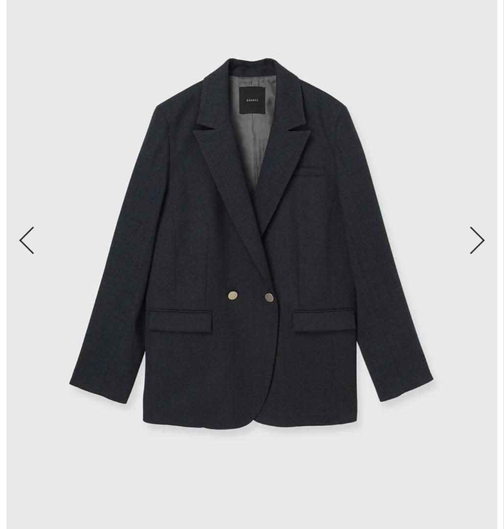 anuans ベーシックダブルジャケット GRAY サイズ1