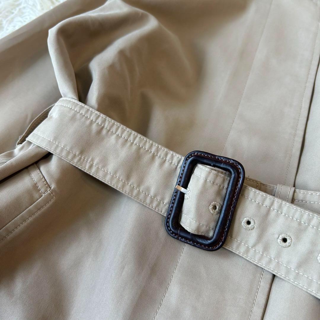 極美品　WEEKEND Maxmara ロゴプリーツステンカラーコート ベルト