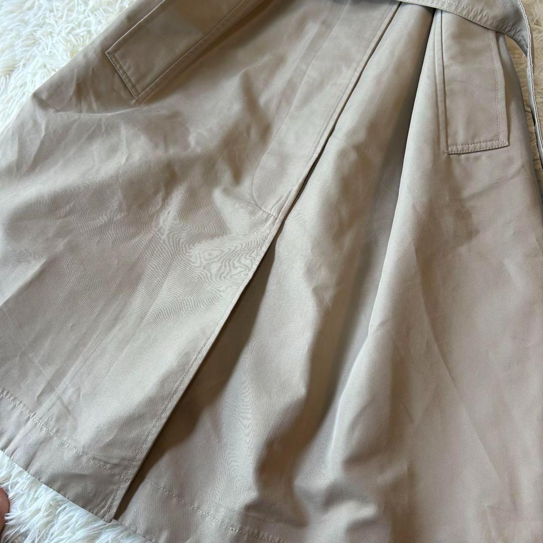 極美品　WEEKEND Maxmara ロゴプリーツステンカラーコート ベルト