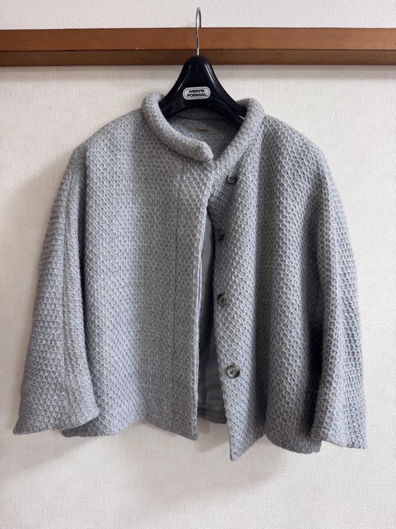 comia ノーカラー グレー ジャケット