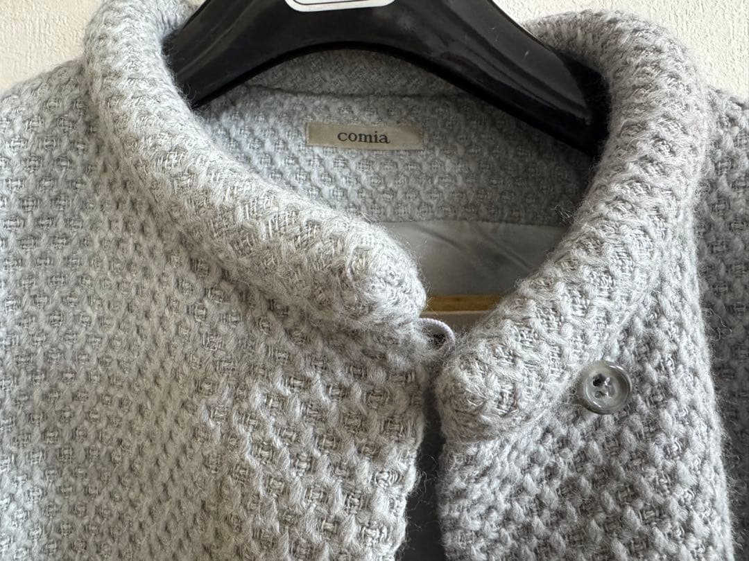 comia ノーカラー グレー ジャケット