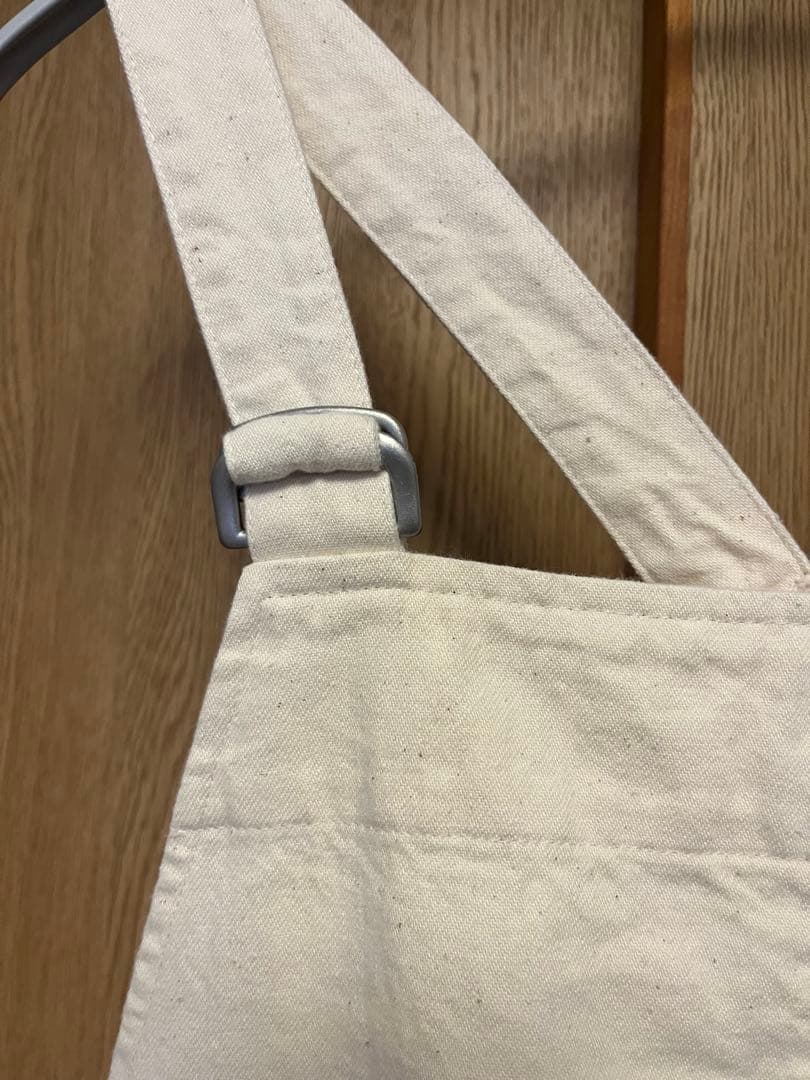 新品　かぐれ　デニムサロペット　アイボリー