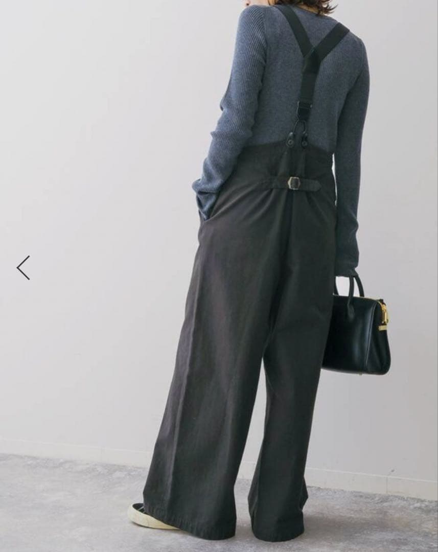 spick&span サスペンダー付ワーカーパンツ