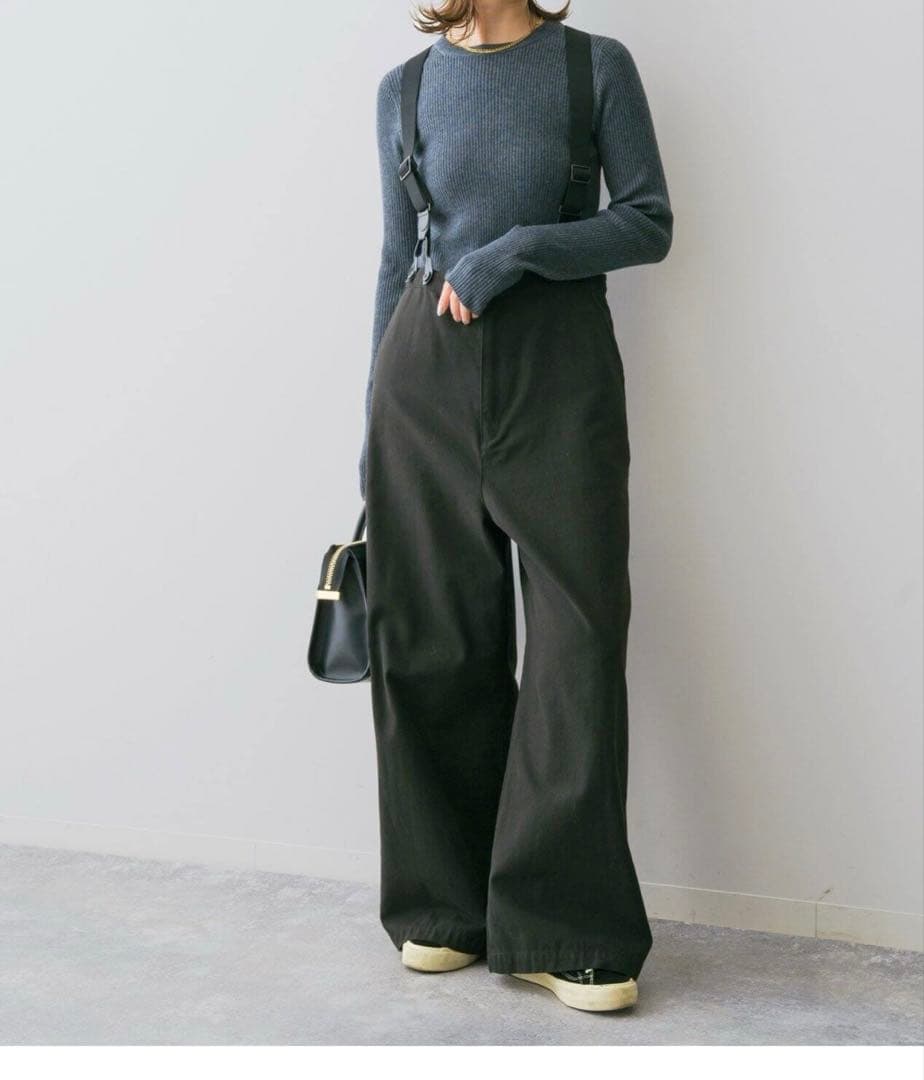 spick&span サスペンダー付ワーカーパンツ
