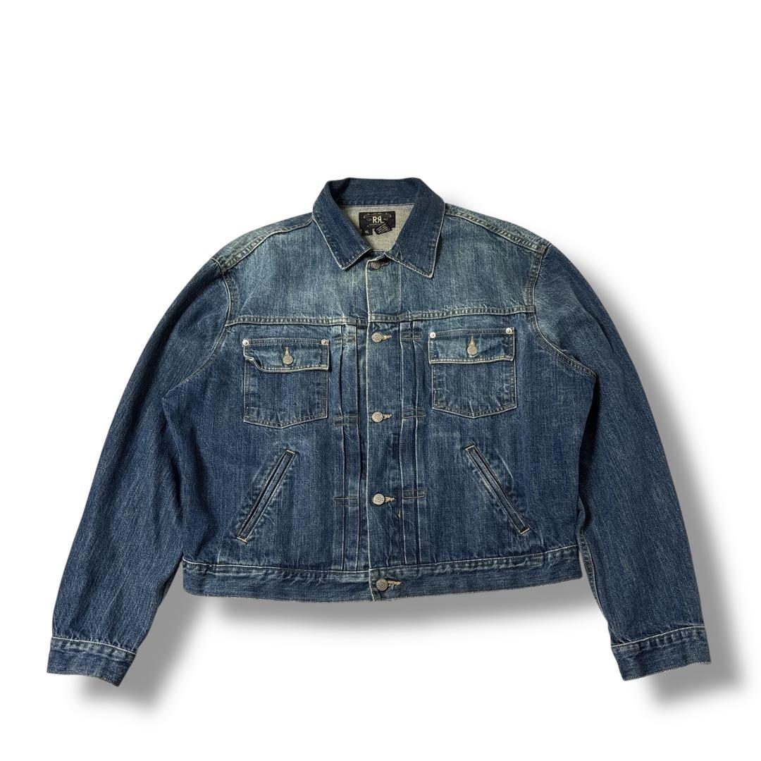 90s rrl ダブルアールエル　2ndモデル デニムジャケット　tバック　XL