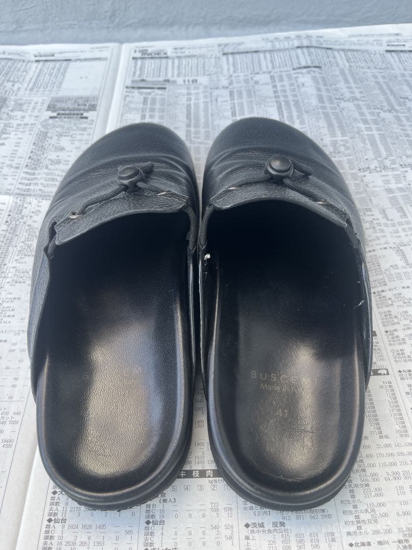 BUSCEMI☆ブシェミ☆サンダル☆クロッグ☆レザーシューズ☆メンズ☆サイズ41