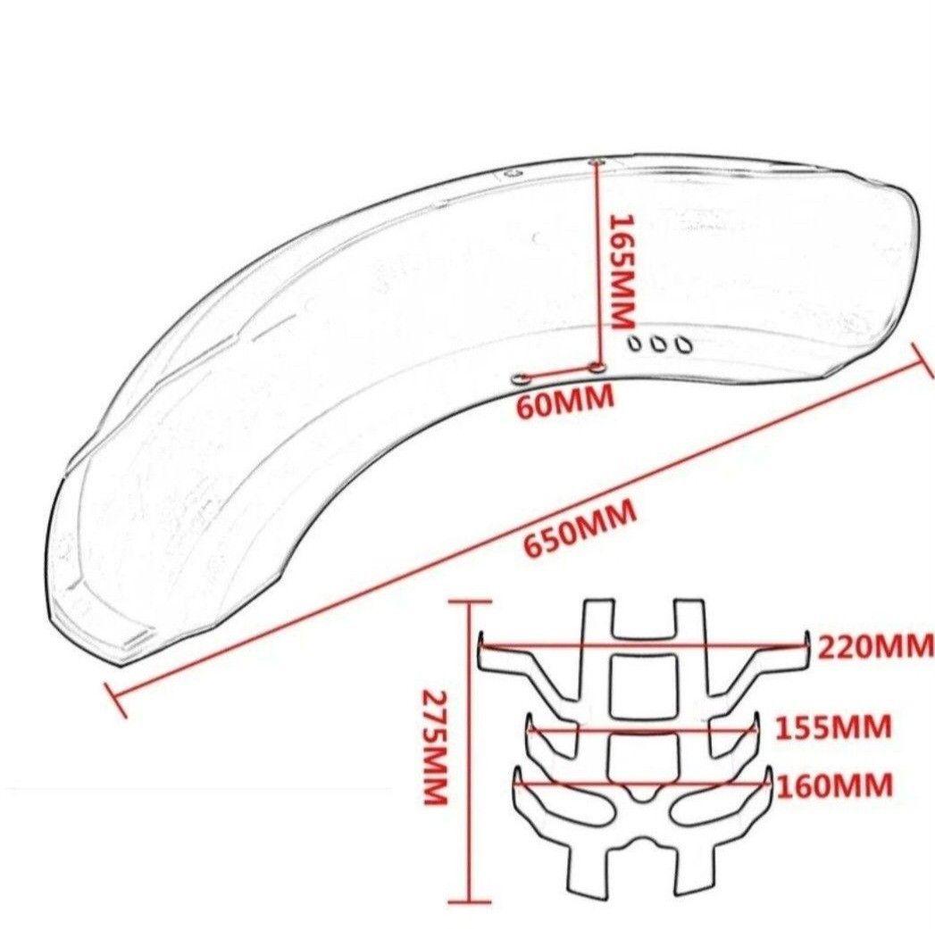 レブル 250 500 フロントフェンダー マッドガード フェアリング ブラック