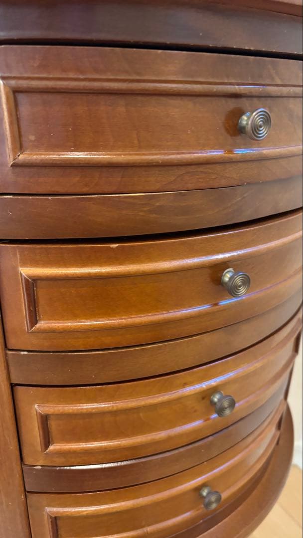 セール⭐︎アンティーク調　猫脚　半円チェスト　ミラー　セット