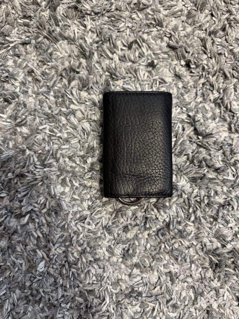 Maison Margiela ブラックレザーキーケース