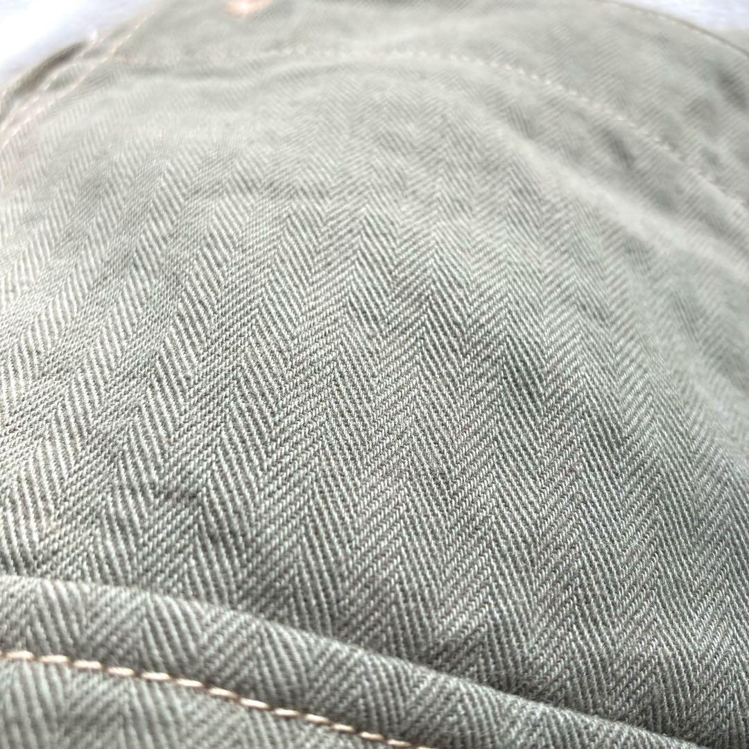 オムオム　バズリクソンズ　大戦　ワイドカーゴパンツ　カーキ　W34