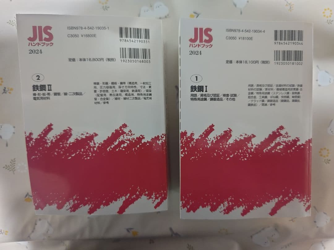 JIS ハンドブック 鉄鋼 I・II セット 2024年版