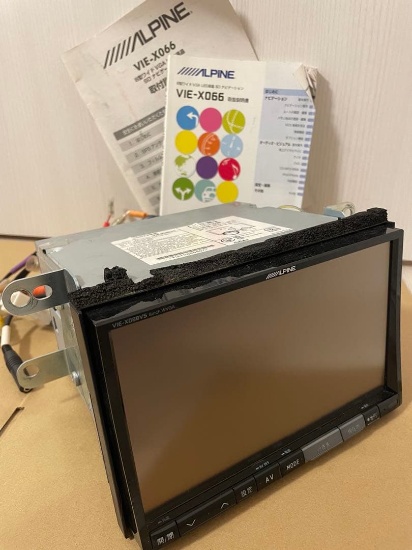 ALPINE VIE-X066 カーナビ 本体　8インチワイド