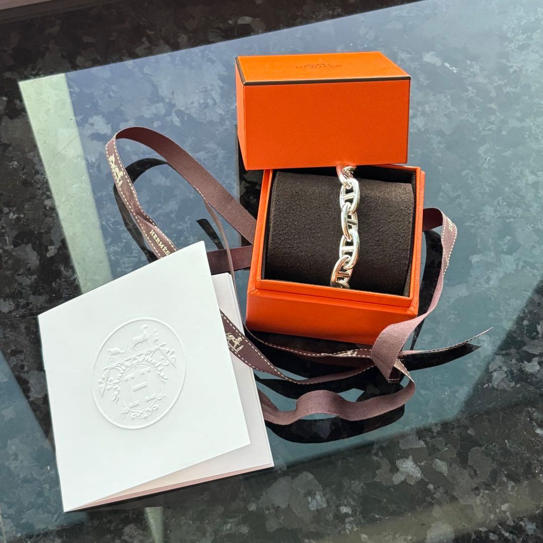 【新品未使用】エルメス シェーヌダンクル GM12コマ シルバーブレス