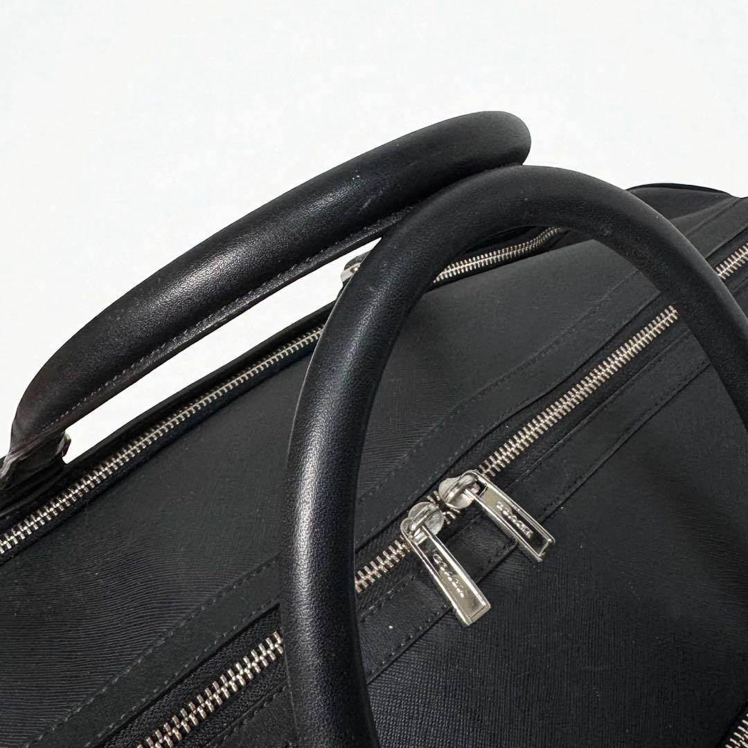 COACH レキシントン 2WAY レザー ボストンバッグ 黒 ブラック コーチ