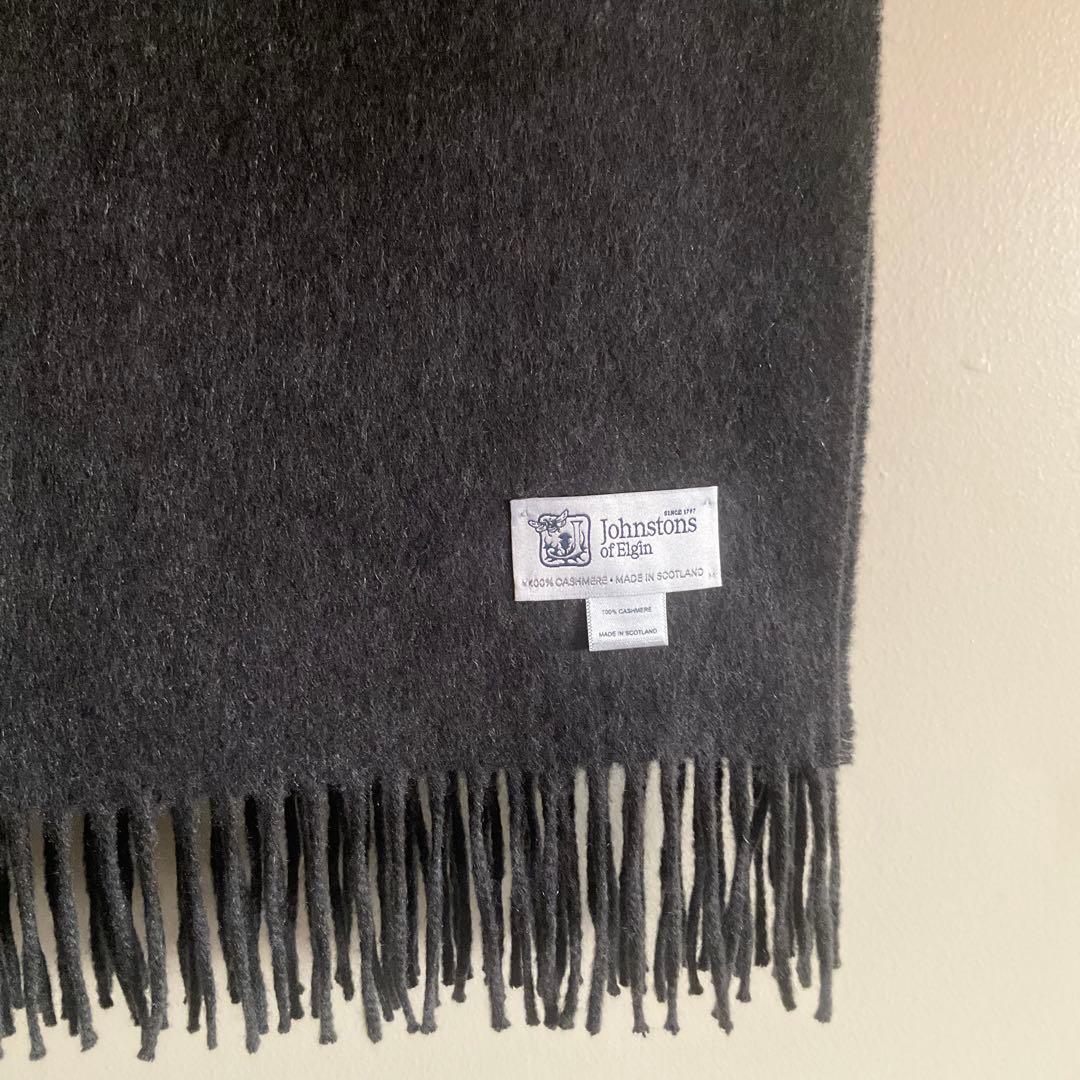 極美品　Johnstons カシミヤ大判ストール　クリーニング済み