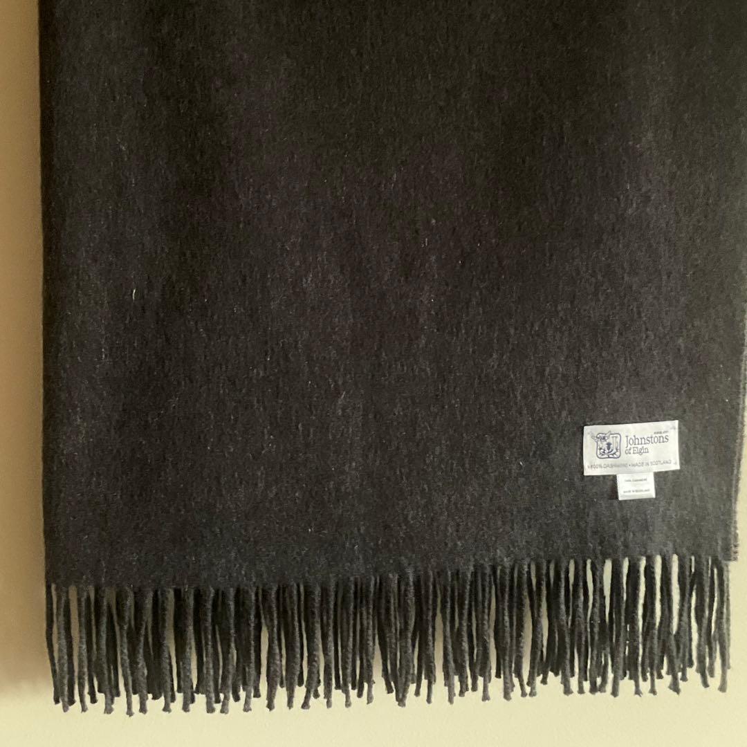 極美品　Johnstons カシミヤ大判ストール　クリーニング済み