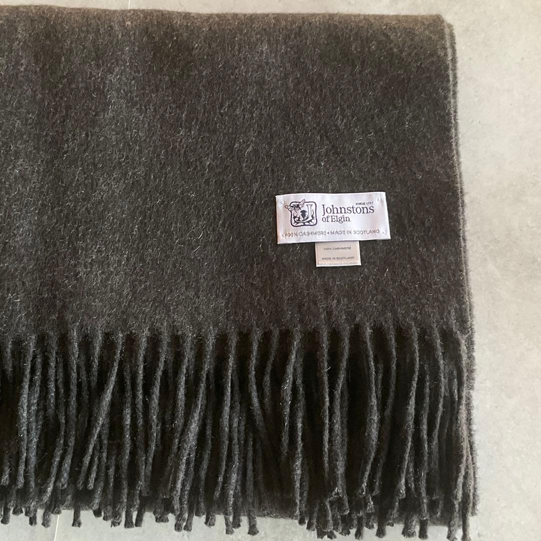 極美品　Johnstons カシミヤ大判ストール　クリーニング済み