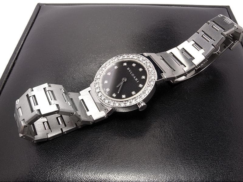 ブルガリ★BVLGARI　12P+ダイヤベゼル★ダイヤ鑑定書つき　ウォッチ