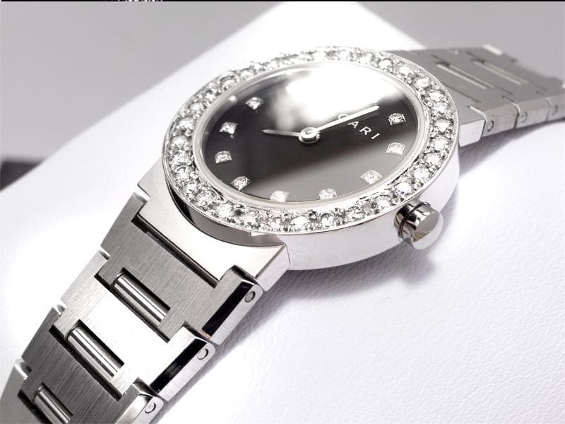 ブルガリ★BVLGARI　12P+ダイヤベゼル★ダイヤ鑑定書つき　ウォッチ