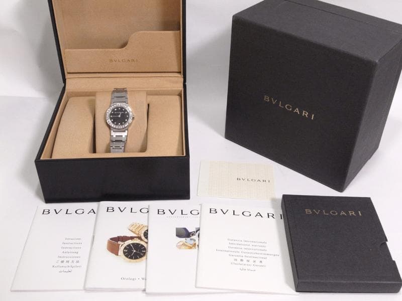 ブルガリ★BVLGARI　12P+ダイヤベゼル★ダイヤ鑑定書つき　ウォッチ