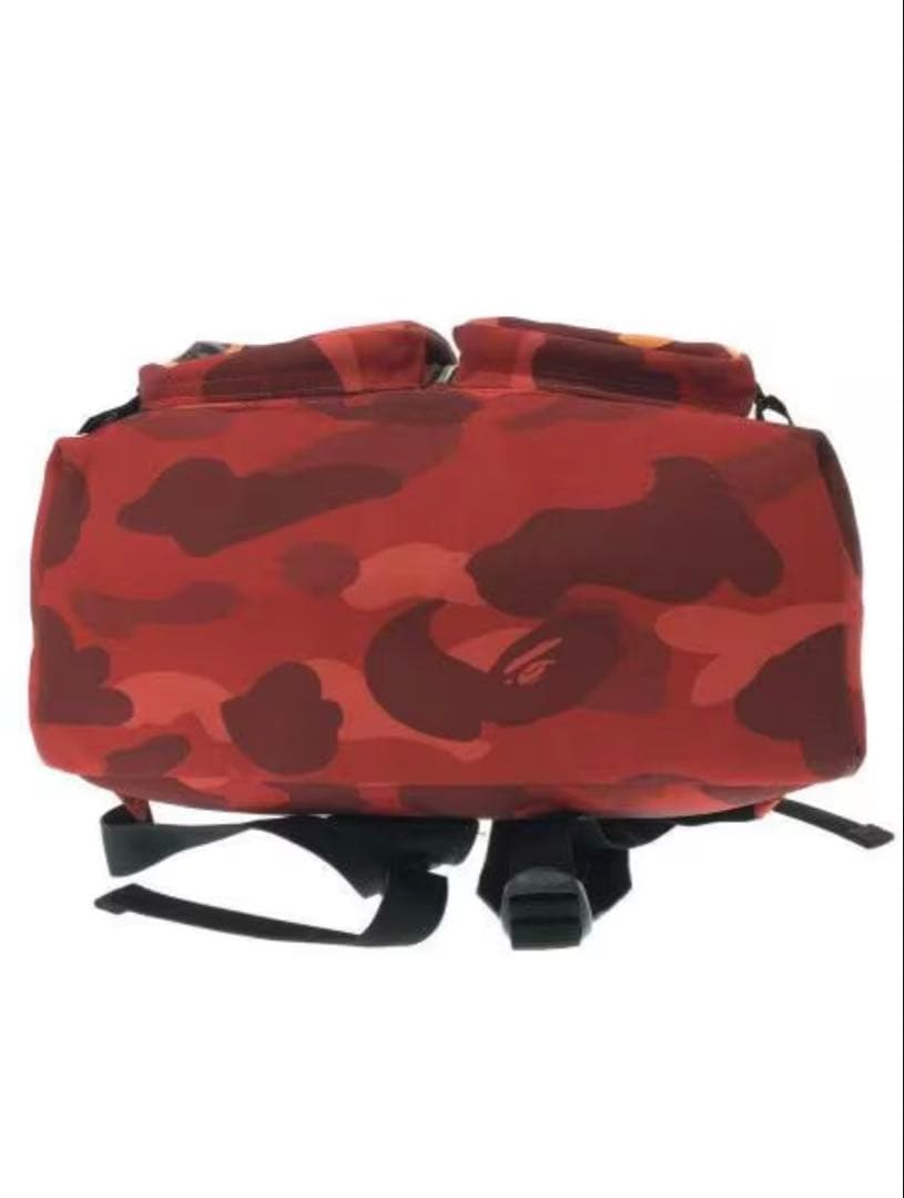 A BATHING APE シャーク柄バックパック　 レッド　Mサイズ