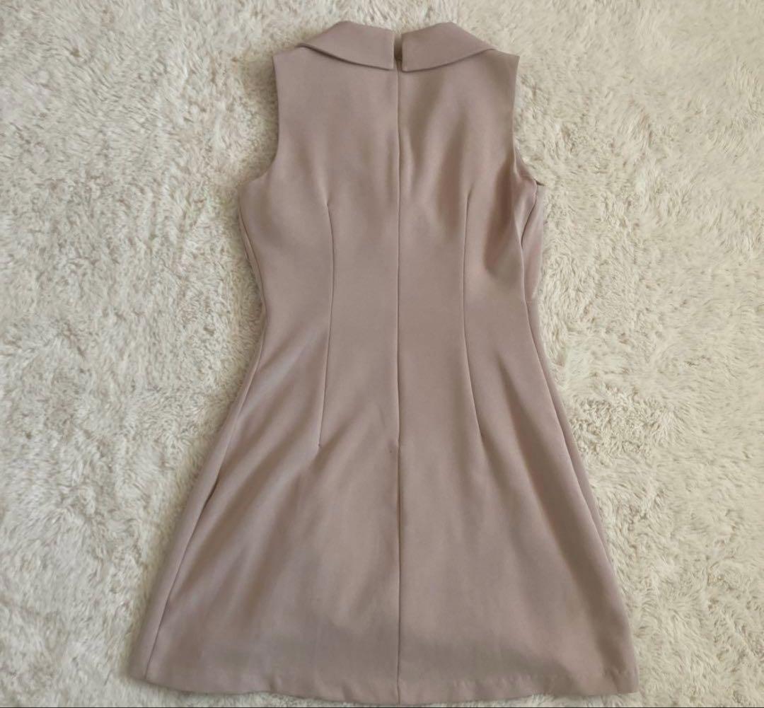 Andy ベージュ ノースリーブドレス