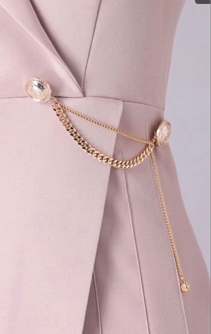 Andy ベージュ ノースリーブドレス