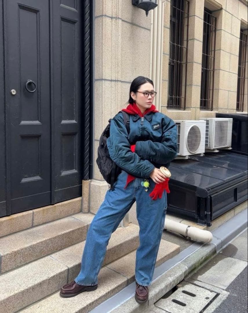 ま*お様 激レア田中シェン着Schott NYC flight jacket L