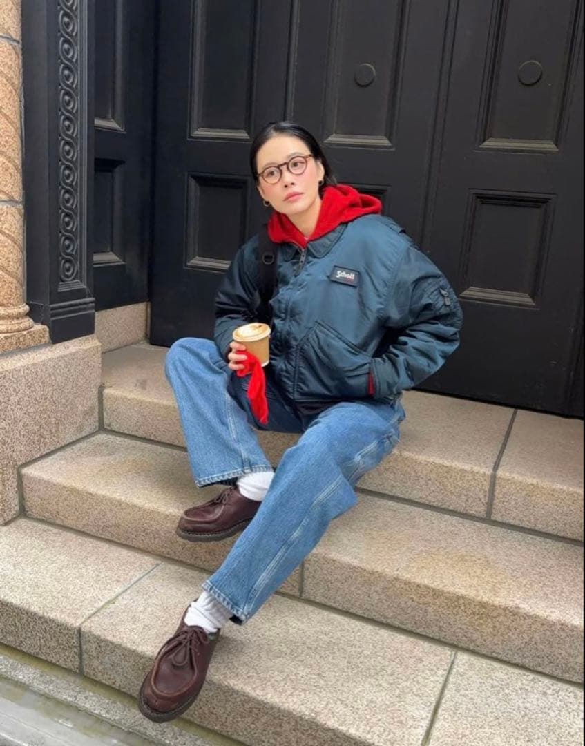 ま*お様 激レア田中シェン着Schott NYC flight jacket L