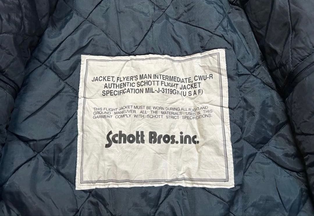 ま*お様 激レア田中シェン着Schott NYC flight jacket L