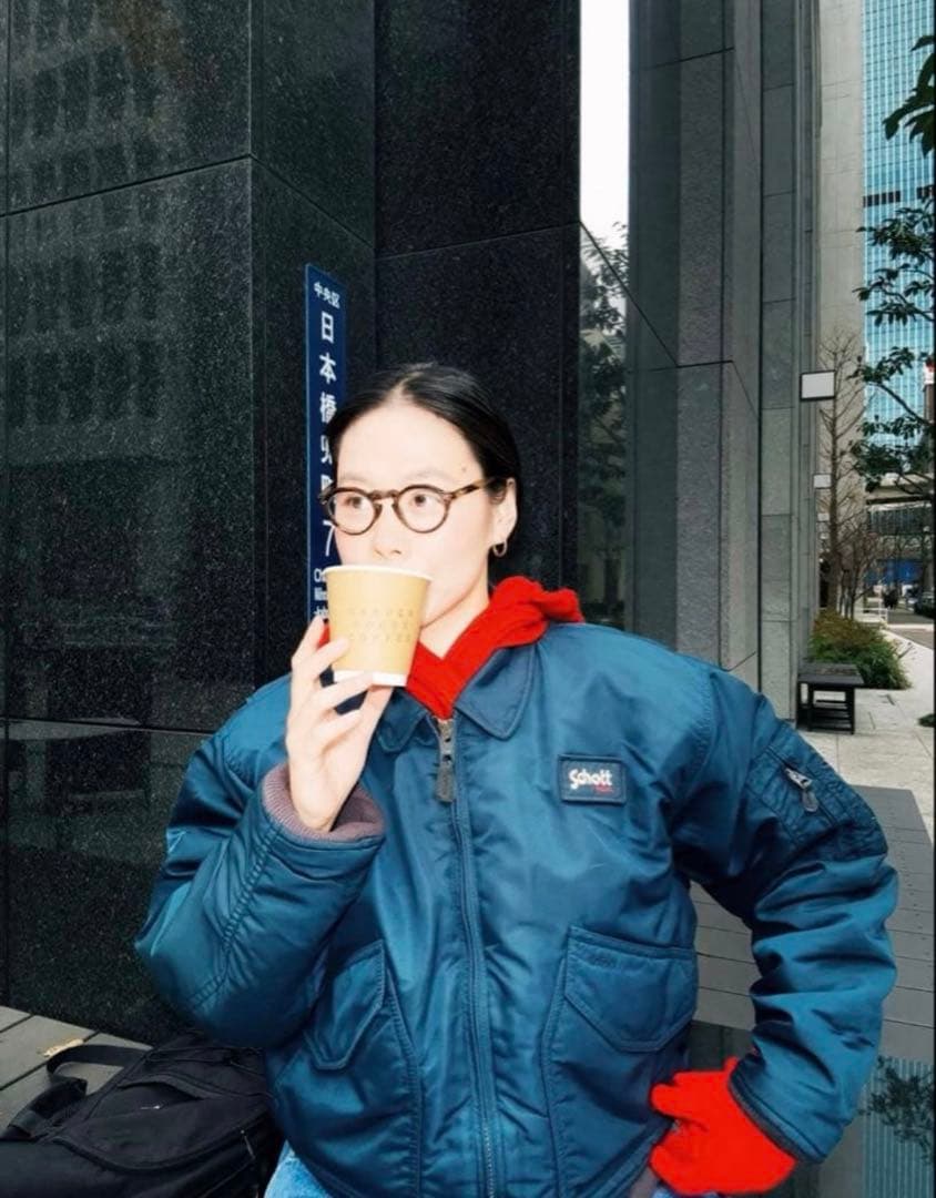 ま*お様 激レア田中シェン着Schott NYC flight jacket L