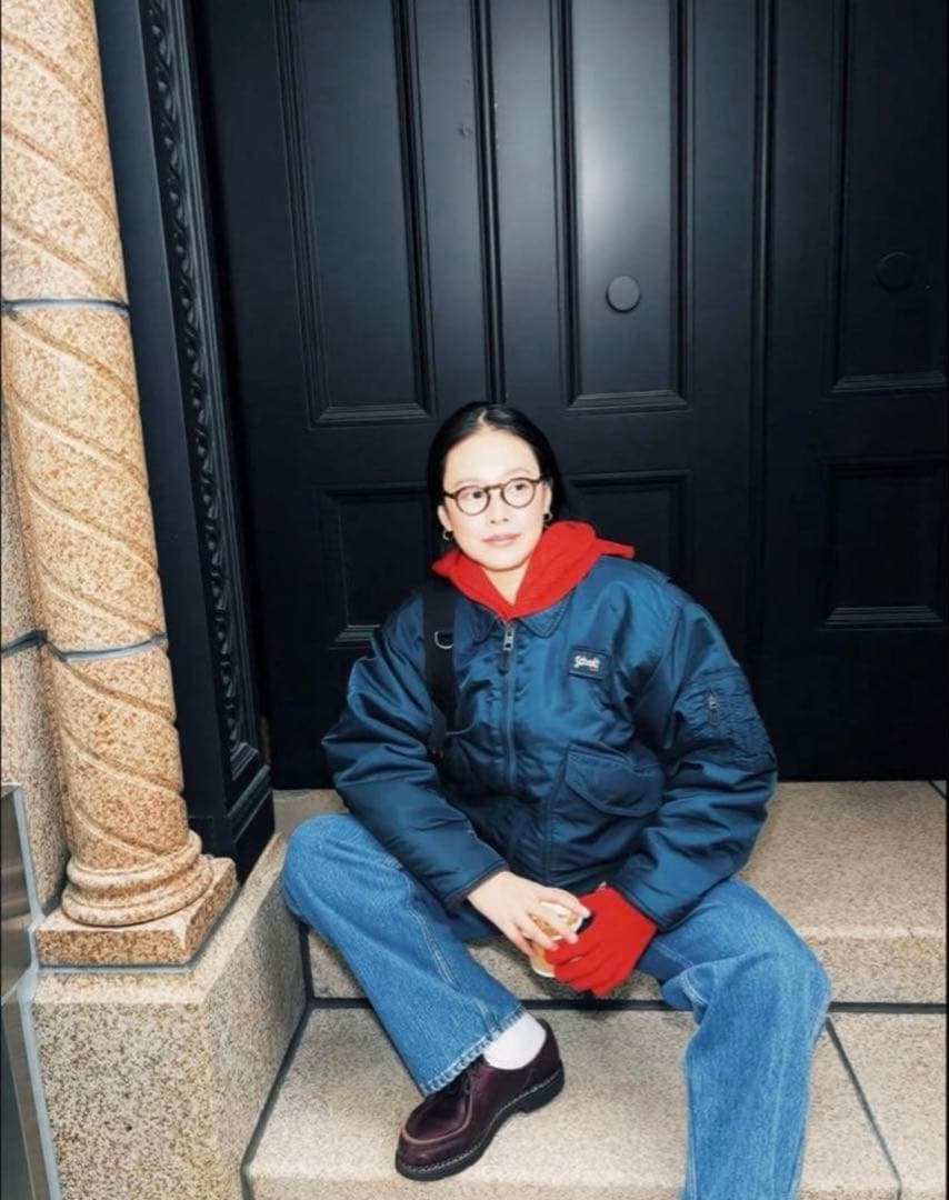 ま*お様 激レア田中シェン着Schott NYC flight jacket L