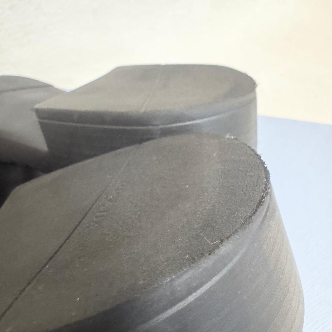 【美品】プラダ チョコレート ブラッシュドレザー ローファー 41 希少 黒