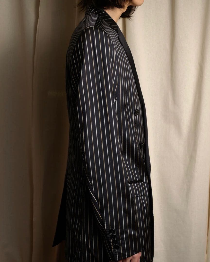 DOLCE&GABBANA ダブルブレスト ストライプジャケット