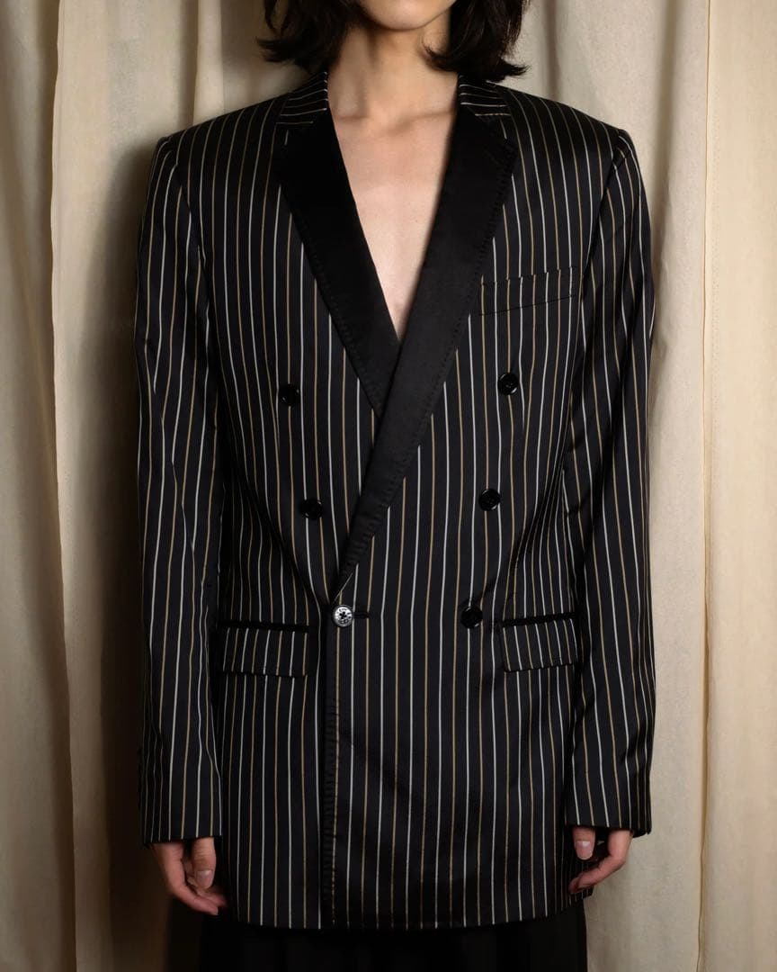 DOLCE&GABBANA ダブルブレスト ストライプジャケット