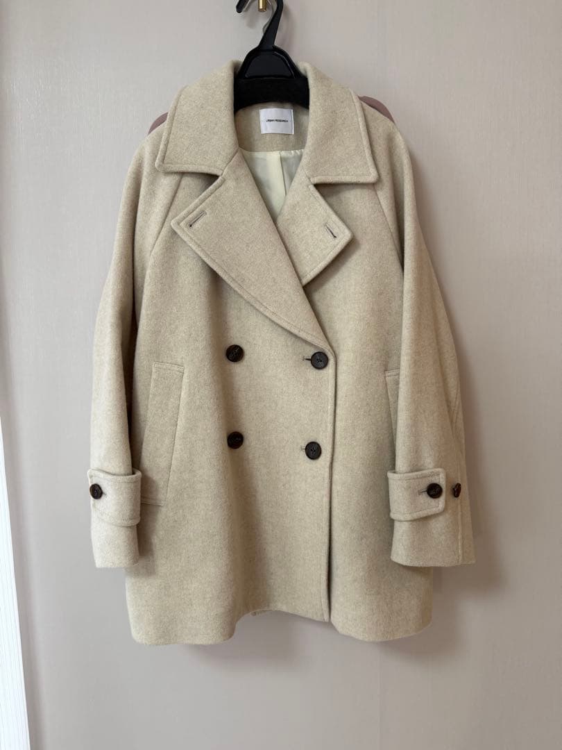 アーバンリサーチ　スーパー100メルトンPコート