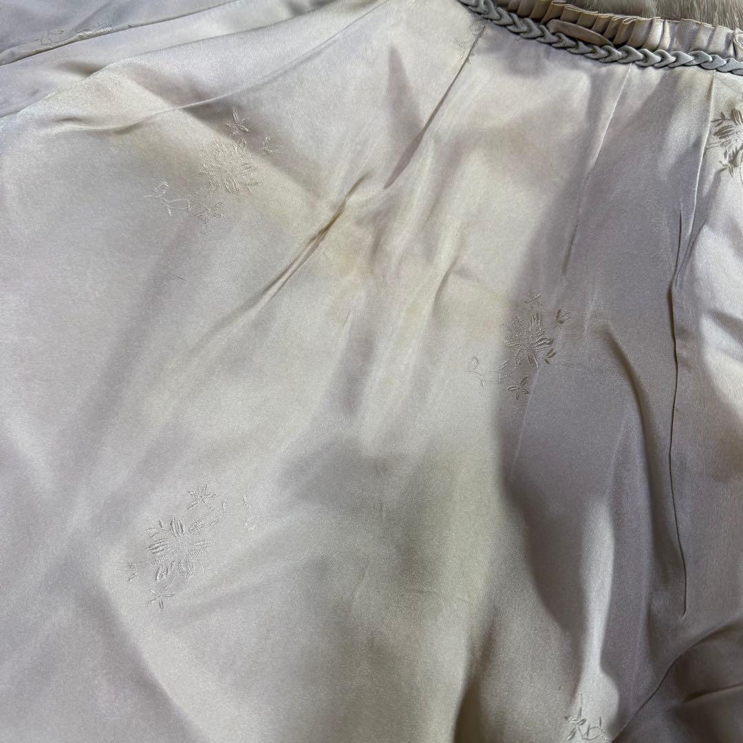 美品✨ T-K-FUR サファイアミンク ポンチョ ケープ リアルファー L相当