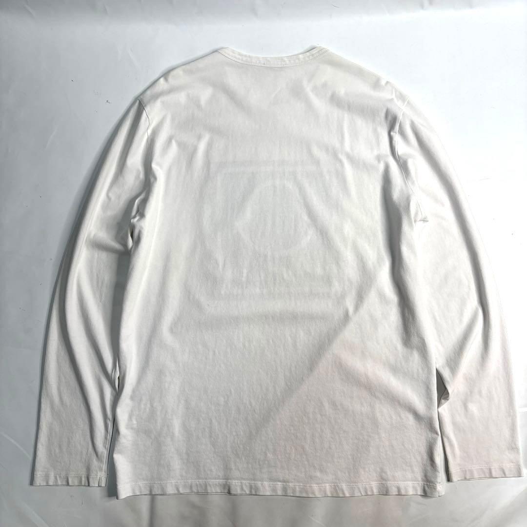 MONCLER モンクレール ロゴ クルーネック ロンT ホワイト XL