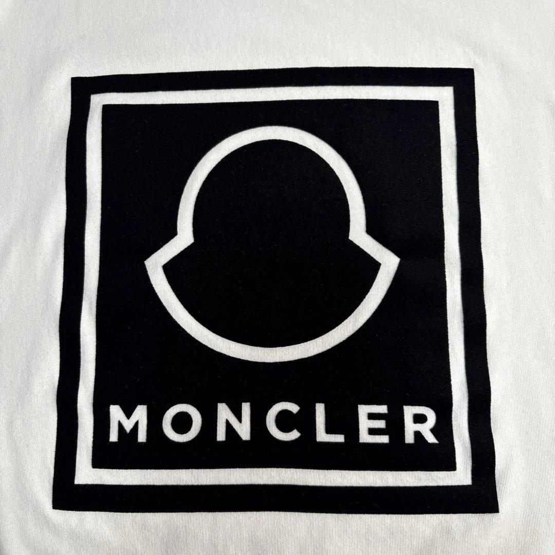 MONCLER モンクレール ロゴ クルーネック ロンT ホワイト XL