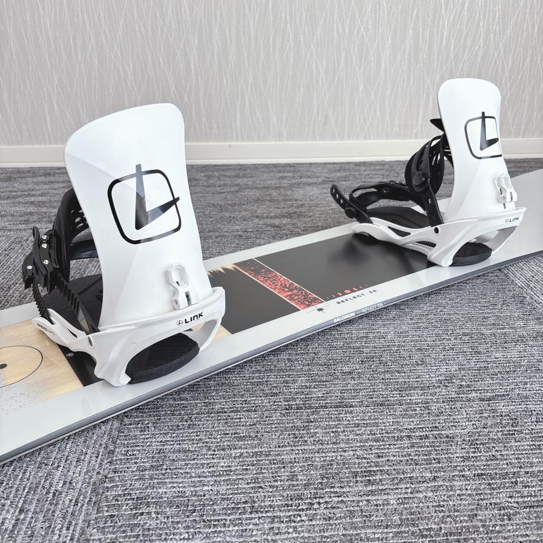 58超美品❗️超豪華❗️サロモン メンズスノーボードセット★スノボ156cm+ビン付