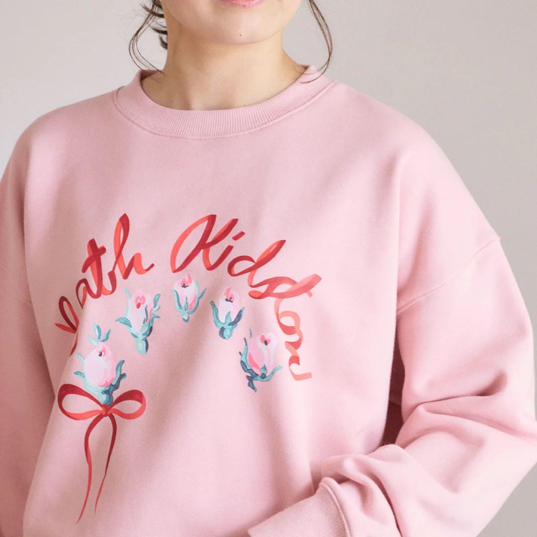 【新品未開封/匿名配送】CathKidston 裏起毛スウェット ピンク