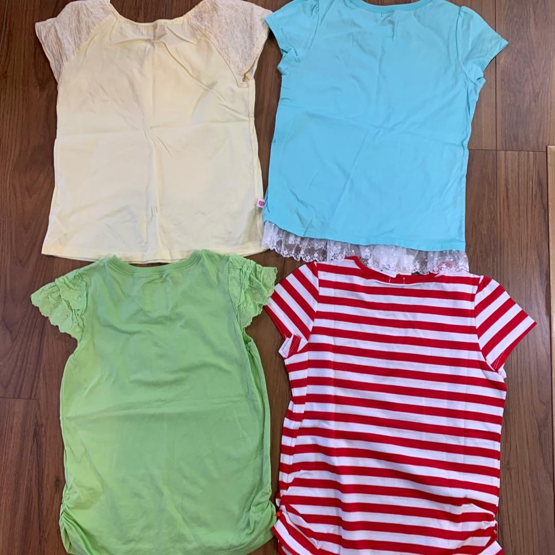 新品　美品　カラフル　ミキハウス　Tシャツ　140 リーナちゃん　ドレス　リボン