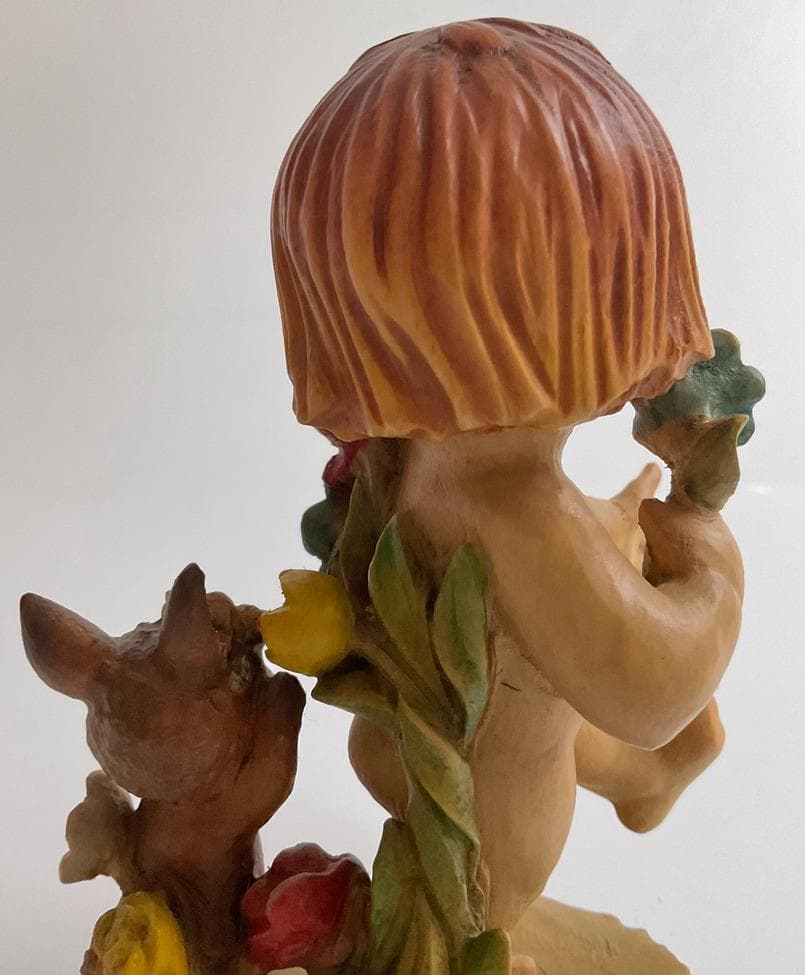 ANRI アンリ Nature Girl 木彫り人形 フェランディス 6インチ