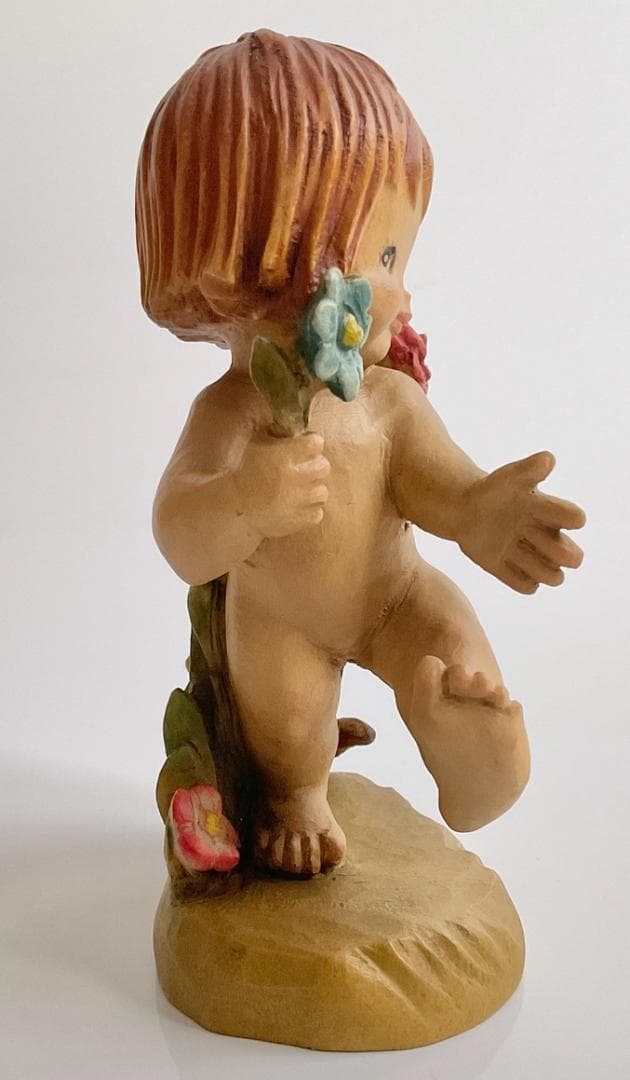 ANRI アンリ Nature Girl 木彫り人形 フェランディス 6インチ