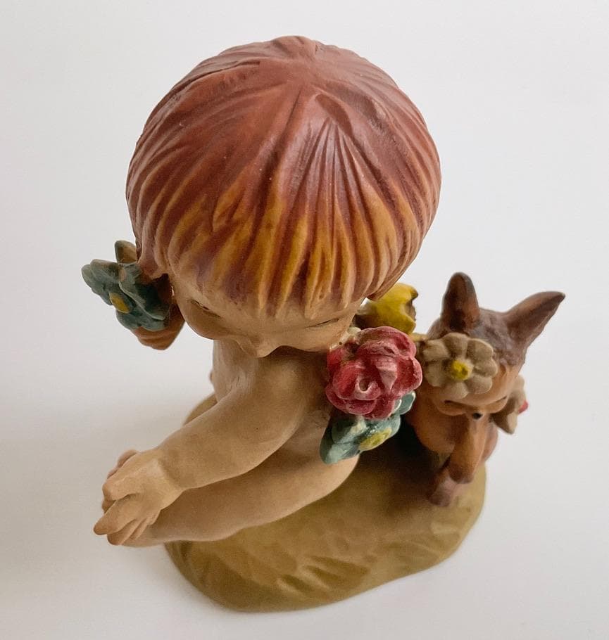 ANRI アンリ Nature Girl 木彫り人形 フェランディス 6インチ