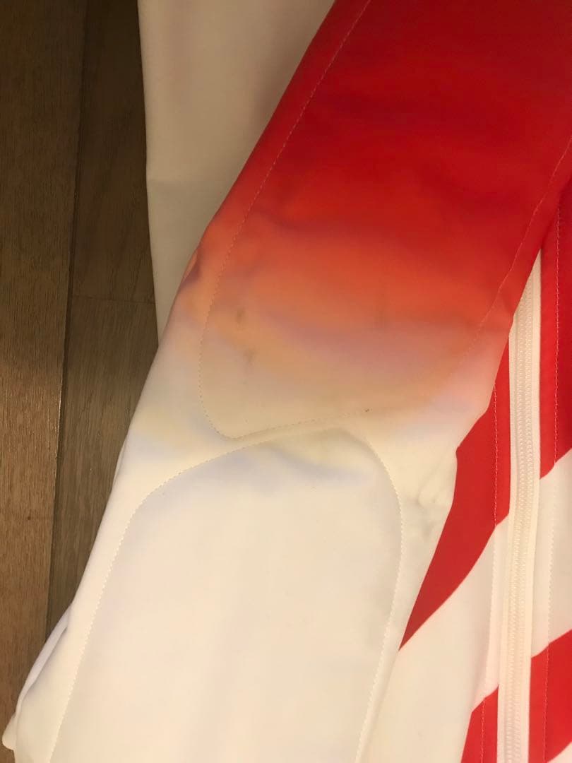 スキーレーシングスーツスーツ 競技用ワンピース ホワイト/レッド