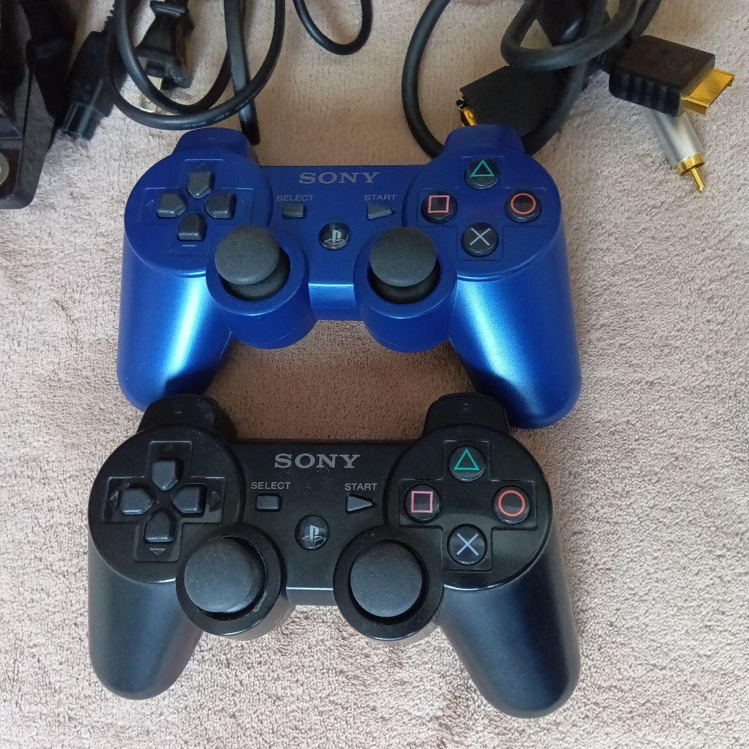 PS3 本体 コントローラー2個 箱あり ソフト4本