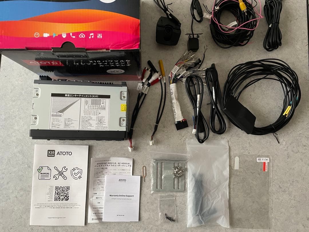 ATOTO X10 X10G2A7E ダッシュカメラ リアビューカメラ付