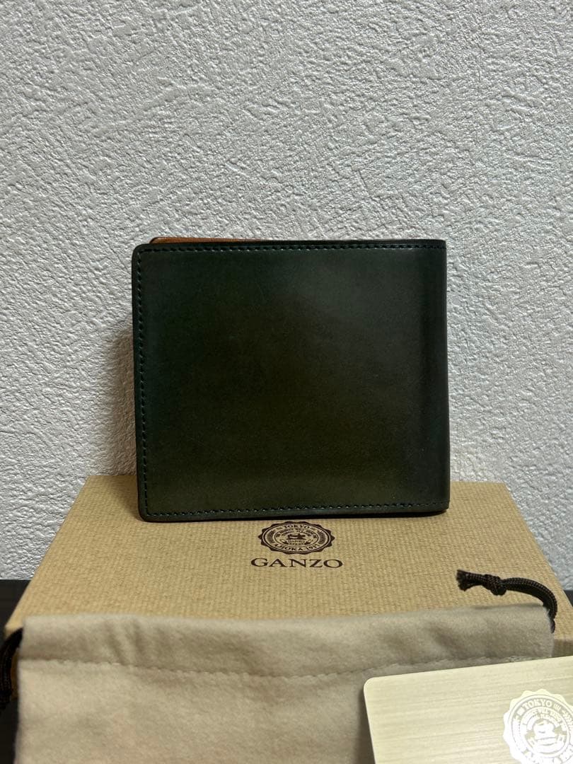 GANZNO ガンゾ コードバン 小銭入れ付き二つ折り財布