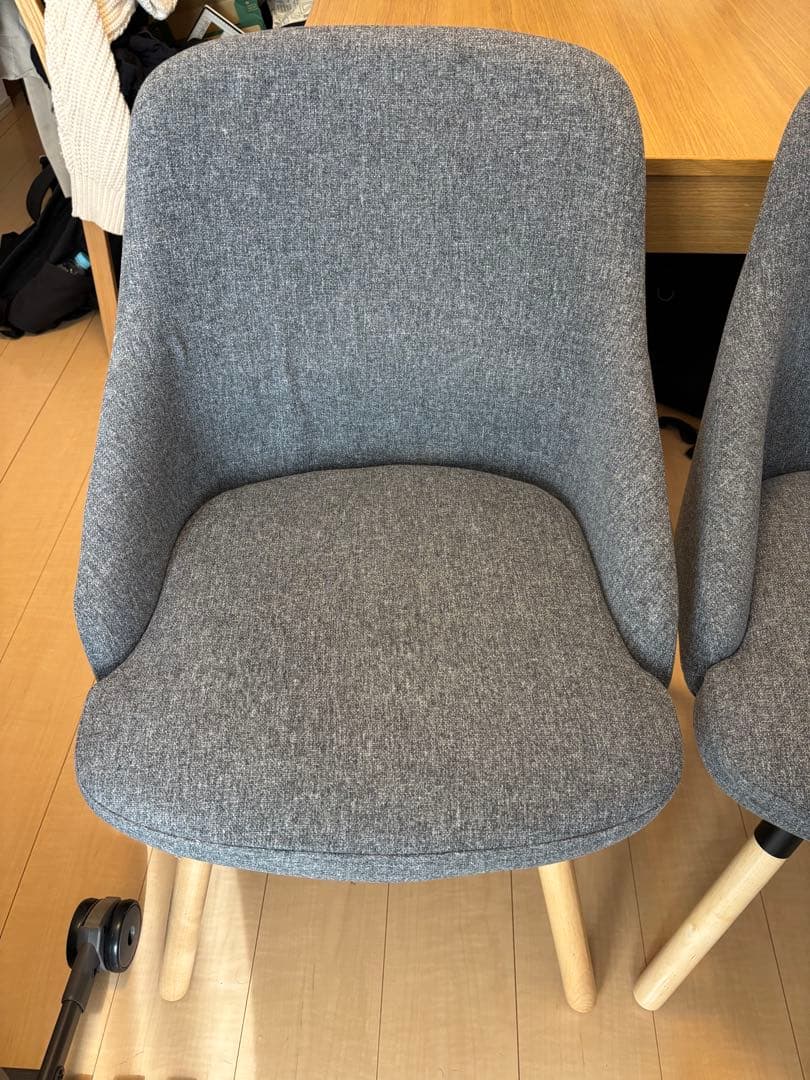 【値下げ交渉可】IKEA ヤンオロフ　グレー　2脚